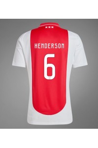 Ajax Jordan Henderson #6 Fotballdrakt Hjemme Klær 2024-25 Korte ermer